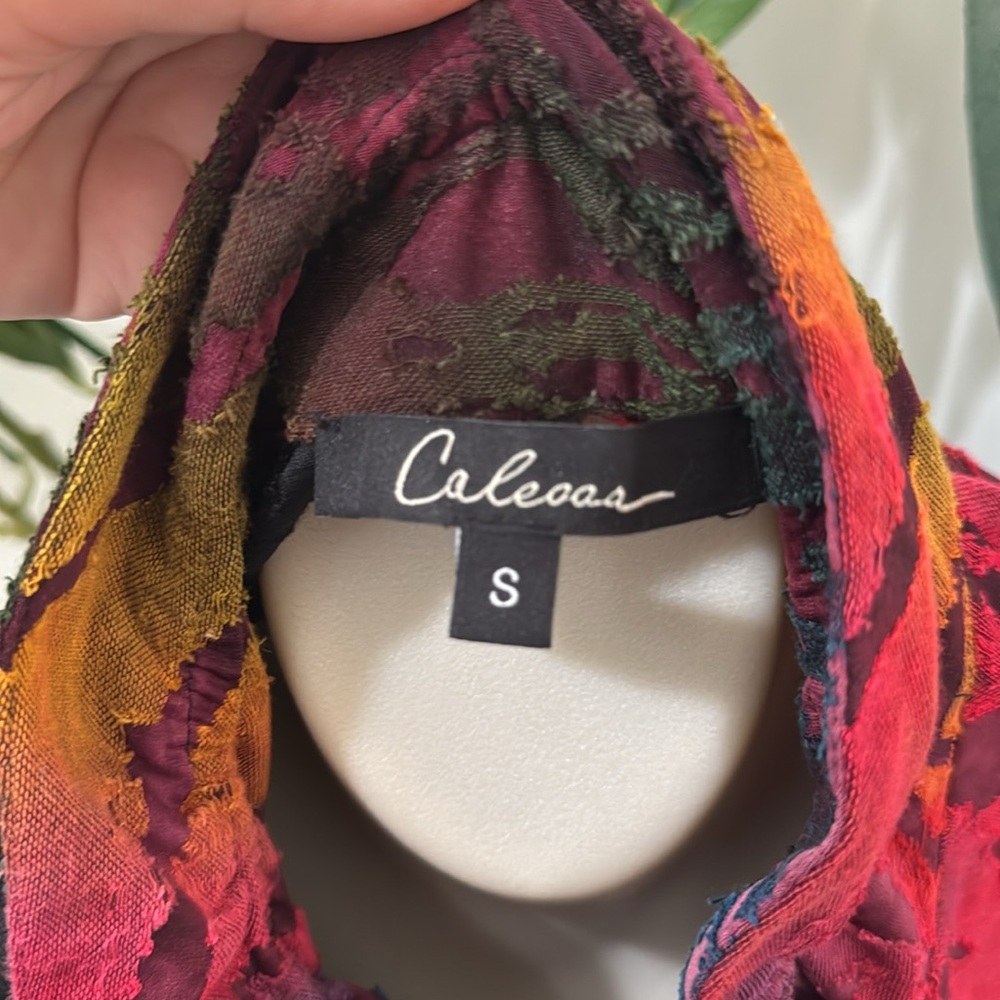 Caleoos Vibrant Multicolor Button-Up Jacket - image 2